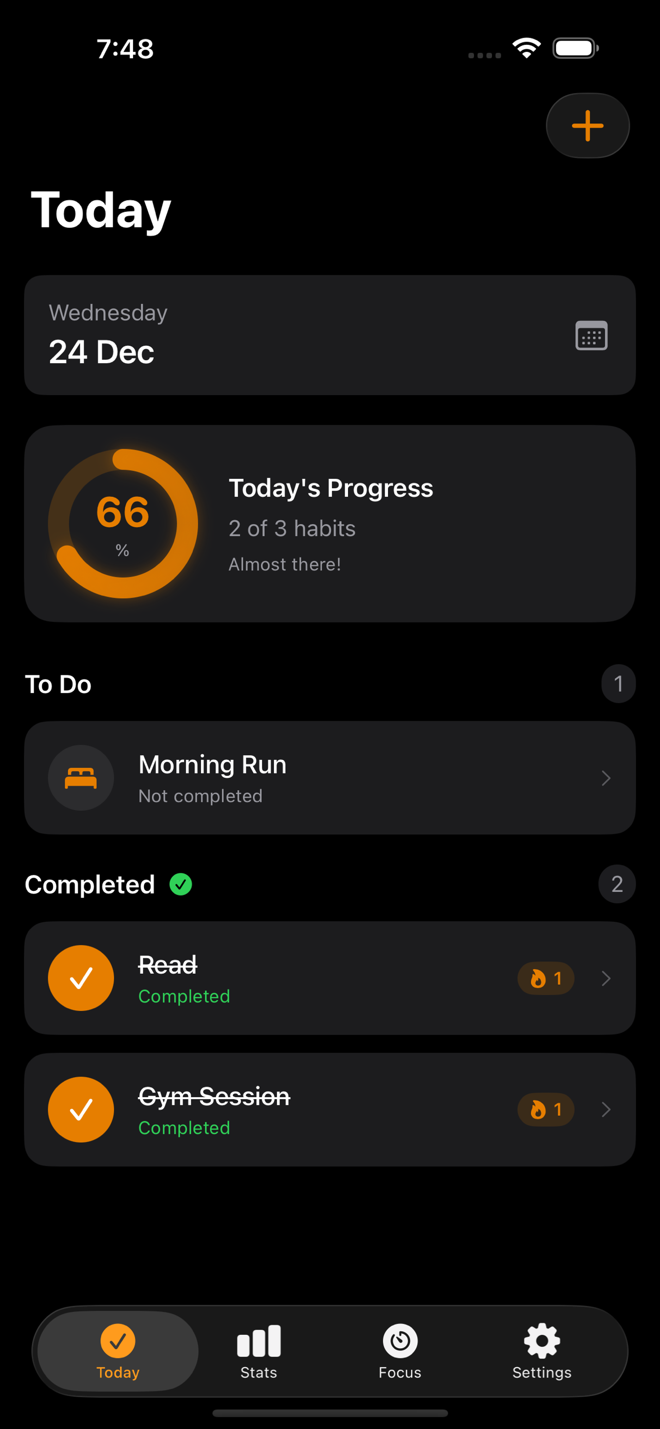 HabitFlame App Screenshot